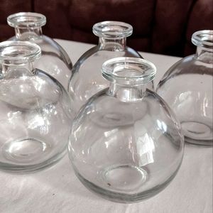 CRYSTAL CLEAR SPICE JARS